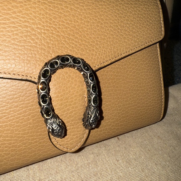 Gucci Dionysus Mini Leather Chain Wallet in Brown Leather - Picture 6 of 9